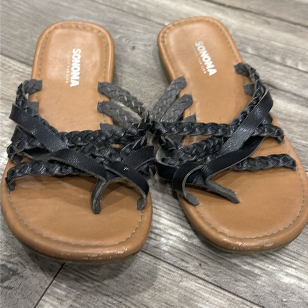 Sonoma Black and Brown Women's Sandals